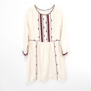 Current Air Mini Dress Long Sleeve Floral Cottagecore Peasant Design Size Medium